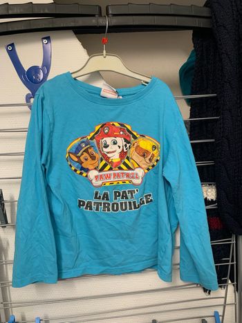 Haut de pyjama, Pat’Patrouille bleu, 10 ans