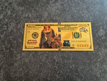 Billet OR à collectionner Jarjar Star wars