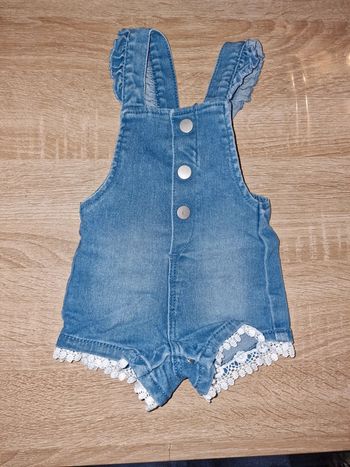 Salopette short 3 mois