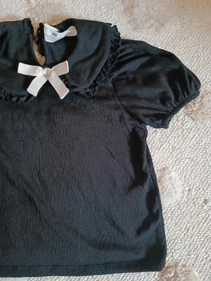 T-shirt col claudine H&M - photo numéro 2