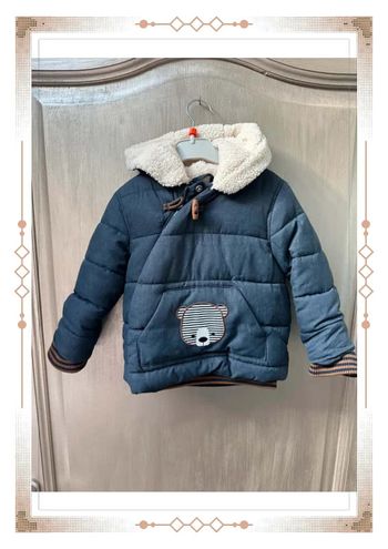 Manteau ours bleu marine obaibi 23 mois / 2 ans