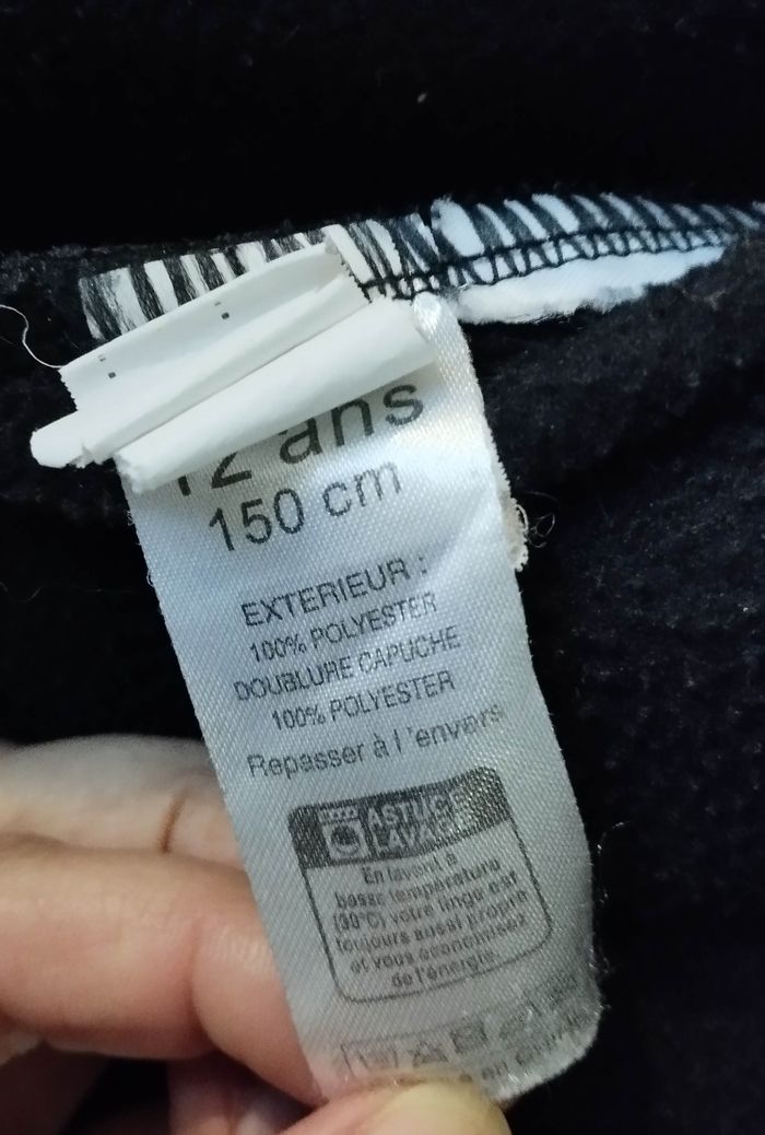 Sweat zippé bleu marine - photo numéro 4