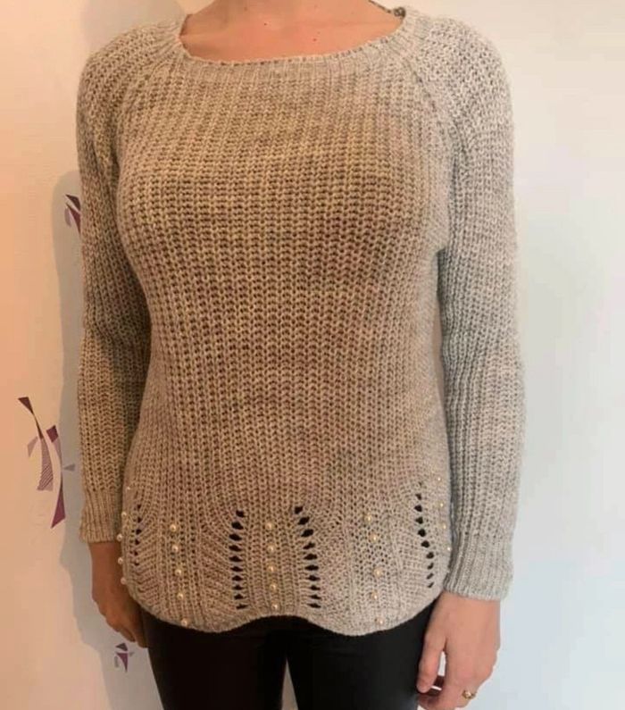 Pull gris neuf sans étiquette - photo numéro 2