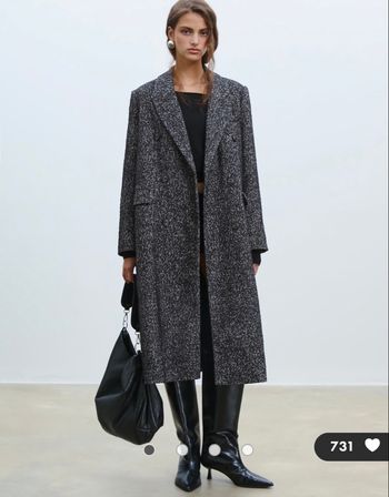 Manteau à chevrons Bershka – Taille M