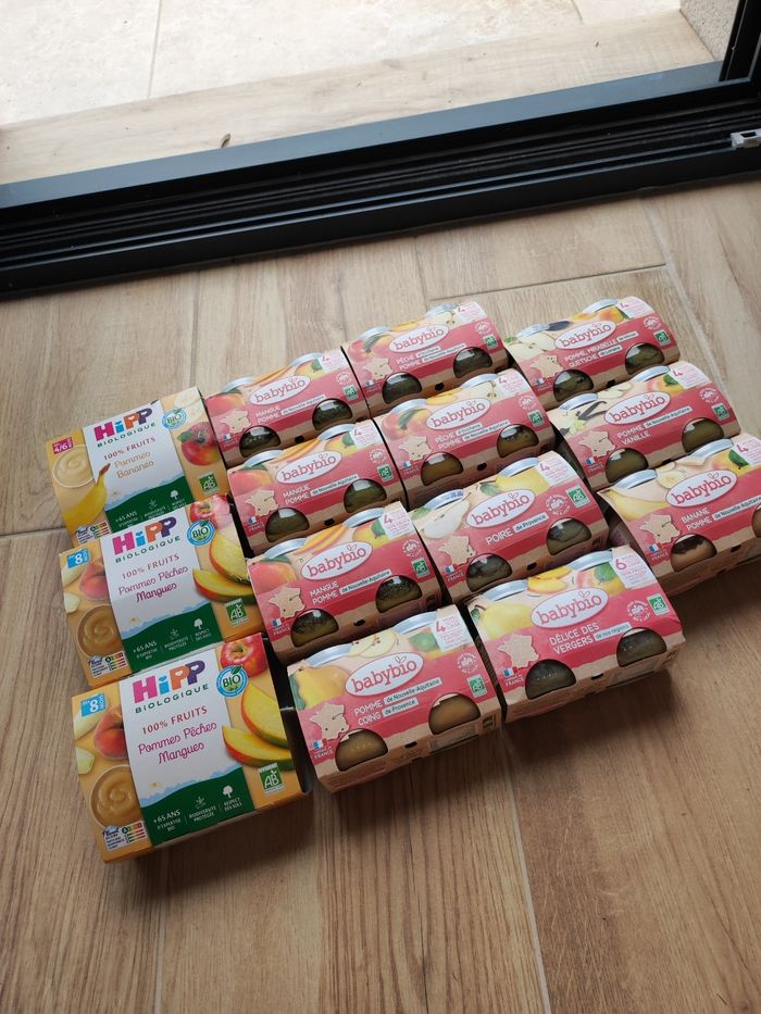 Lot de 14 paquets de petits pots compote