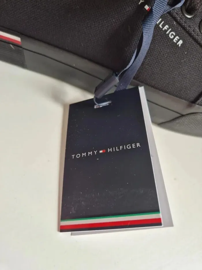 Tommy Hilfiger Baskets Vulcanisées Homme mixte Taille 40 Core Corporate Canvas Basses, Noir - photo numéro 10