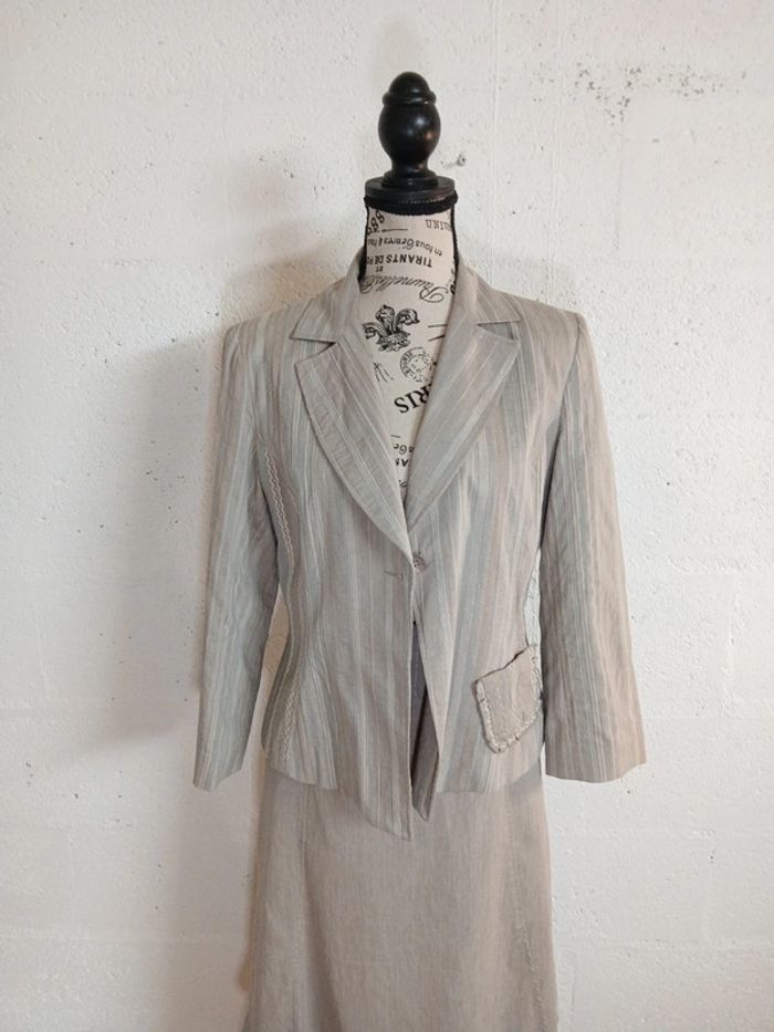 🧥 Ensemble jupe + veste Affinités by Armand Thierry – Taille 40 – Très bon état - photo numéro 3