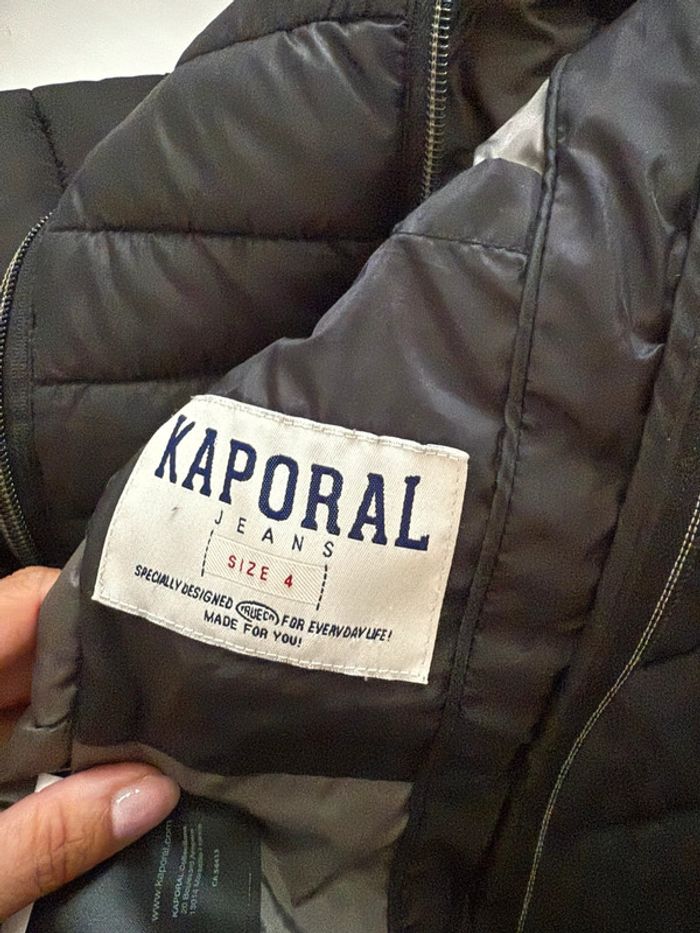 Veste/doudoune garçon noire Kaporal taille 4 ans - photo numéro 7