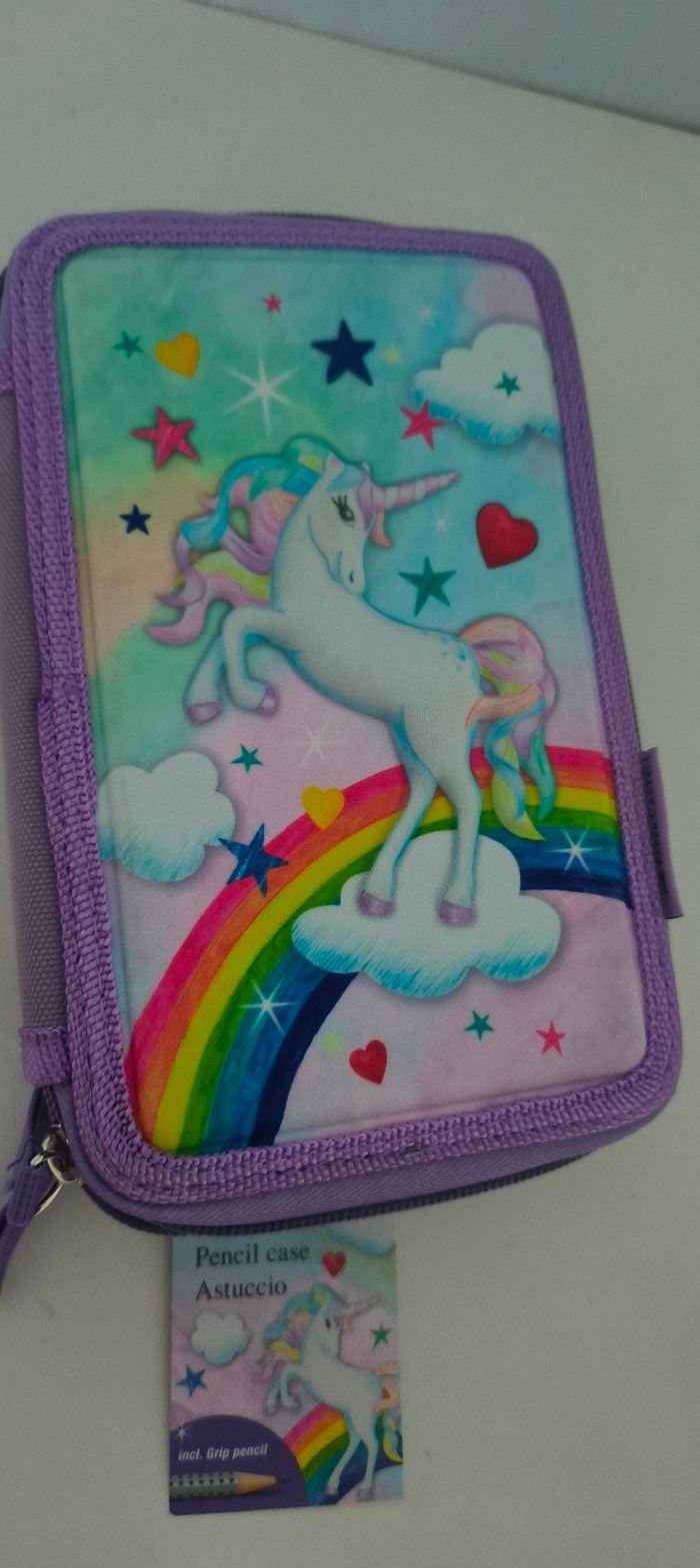 Trousse à 3 compartiments licorne Faber-Castell - photo numéro 3
