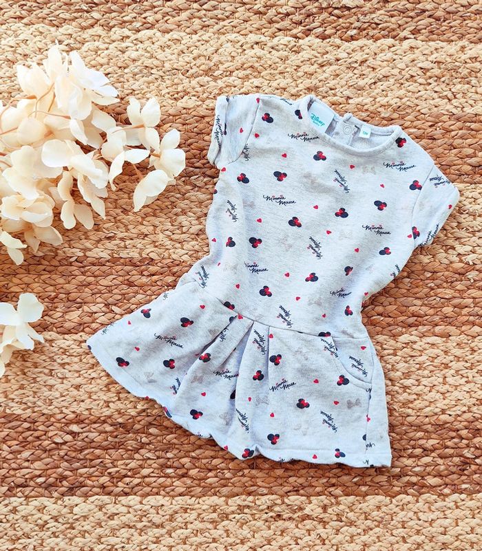 Robe manches courtes Disney Minnie 12 mois