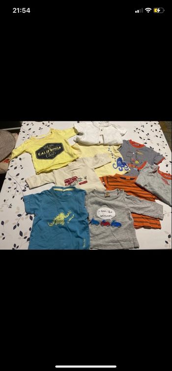 Lot 9 hauts garçon 3 mois