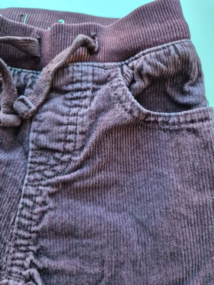 Pantalon Gap en velours côtelé rouge bordeaux taille 2 ans - photo numéro 6