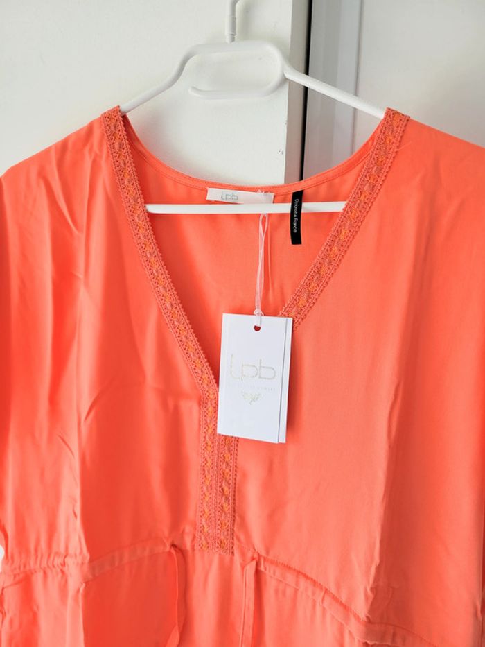 Robe d'été orange femme – LPB - Taille S - photo numéro 2