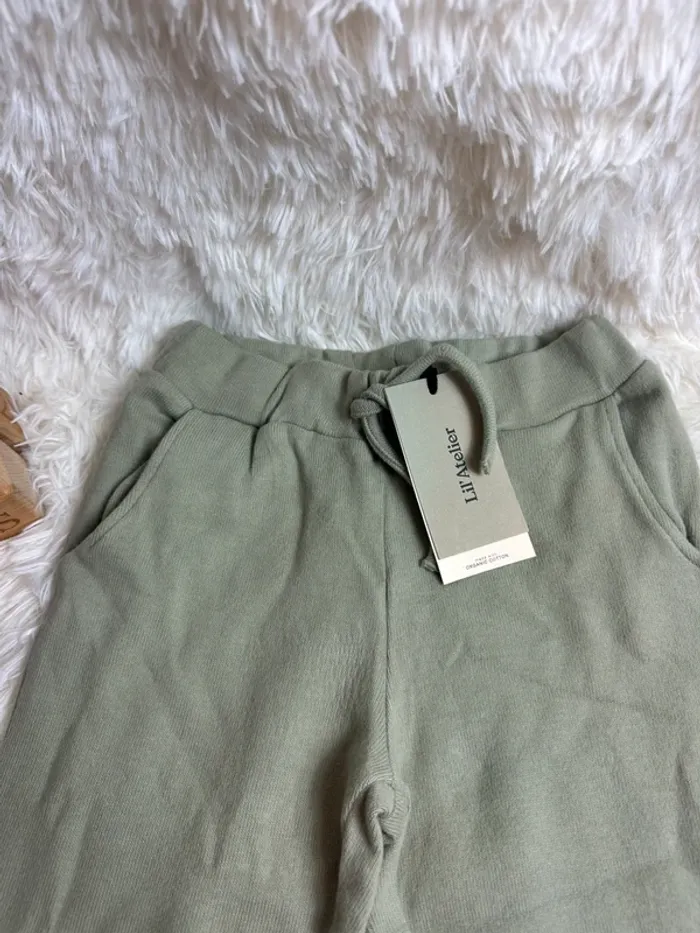 Jogging vert sauge Lil Atelier taille 4-5 ans - photo numéro 2