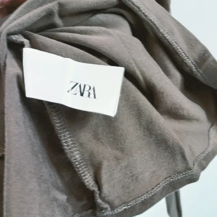 T-shirt manches longues Zara - Marron - Taille M A237 - photo numéro 3