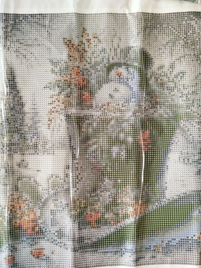 Diamond painting chapeau et bonhomme de neige #N115 - photo numéro 3