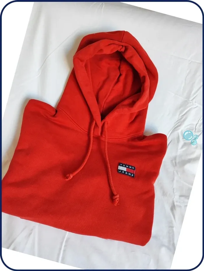 Sweat - rouge - tommy jeans - Xs - photo numéro 6