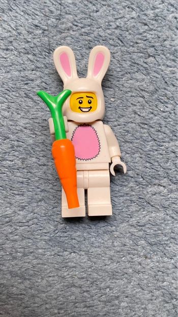 Minifigurine lego série 7 bunny suit guy, lapin blanc