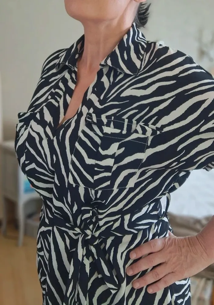 Robe imprimé zèbre L/XL
