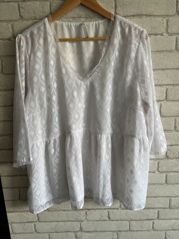 Blouse blanche porte taille 50