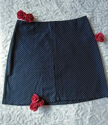 Minijupe noir rayée chic sexy Springfield taille 36