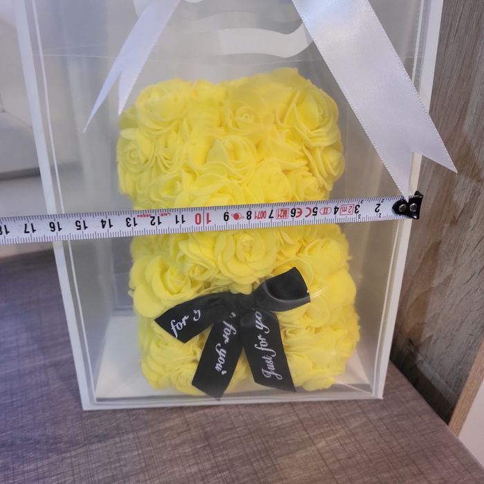Joli ourson en rose jaune - photo numéro 3