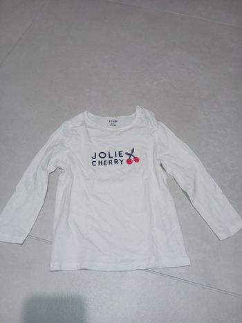 Manches longues 23 mois jolie cherry