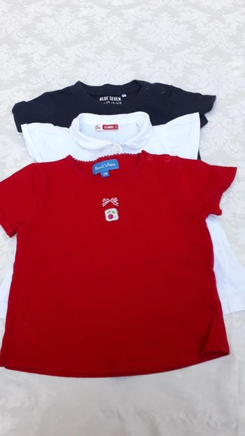 Lot de 3 tee-shirts 12 mois