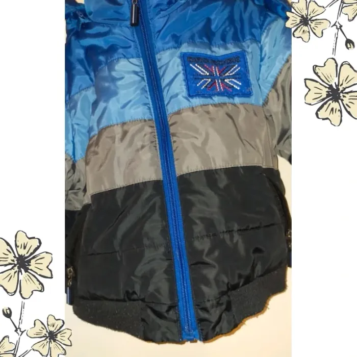 Manteau garçon 2 ans, Orchestra, très bon état, bleu et noir - photo numéro 2