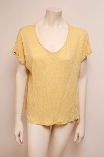 Top jaune