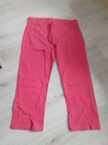 Pantacourt coton rouge M
