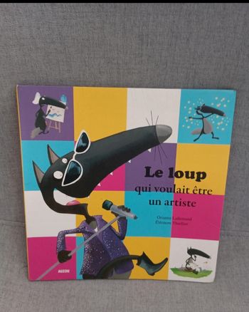 Livre p'tit albums auzou le loup qui voulait être un artiste