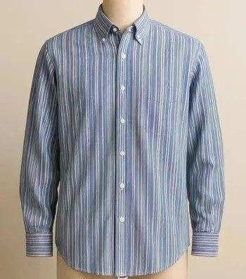 Chemise Ralph Lauren rayée vintage – coupe large, look Y2K