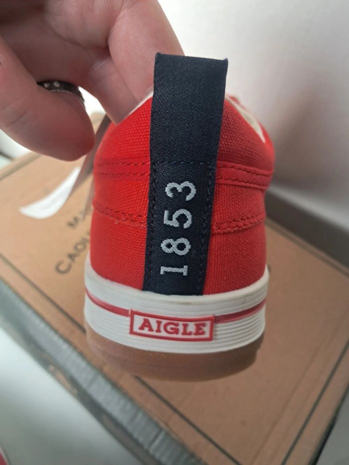 Aigle chaussures basket en toile P.36 neuves - photo numéro 8
