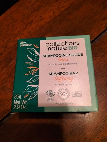 Shampooing solide collections nature bio