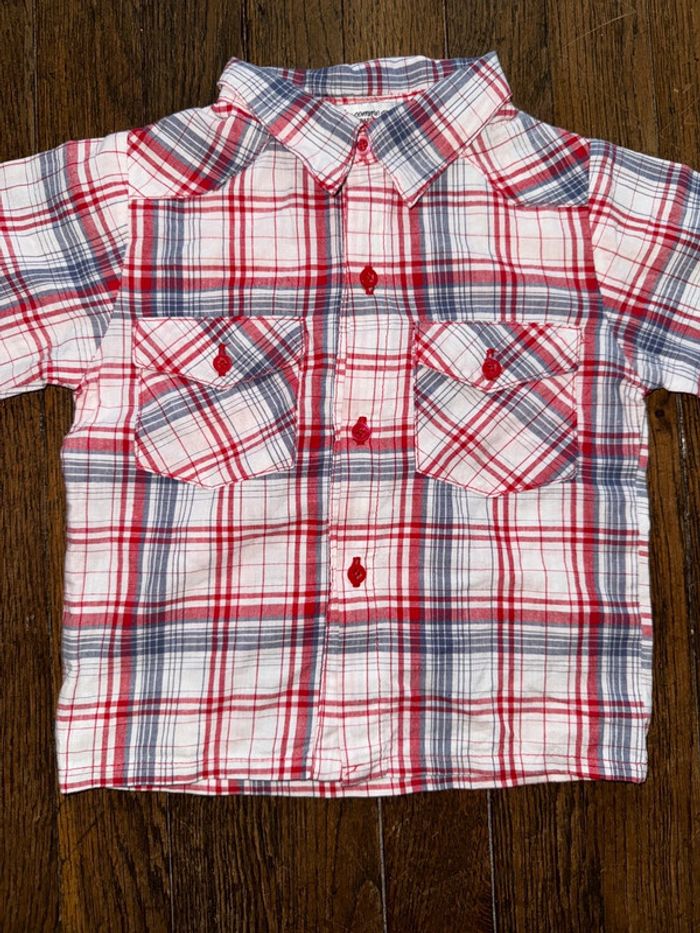 Chemise bleu comme gris  18 mois - photo numéro 2