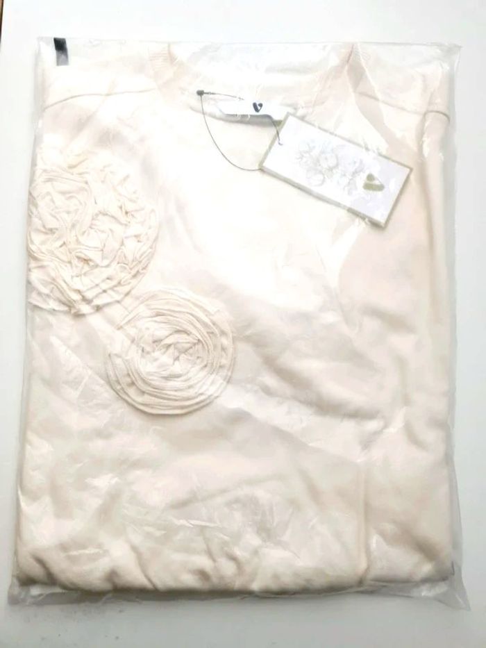 Sweat-shirt à fleurs pour filles couleur crème V by Very - taille 8 ans - photo numéro 3