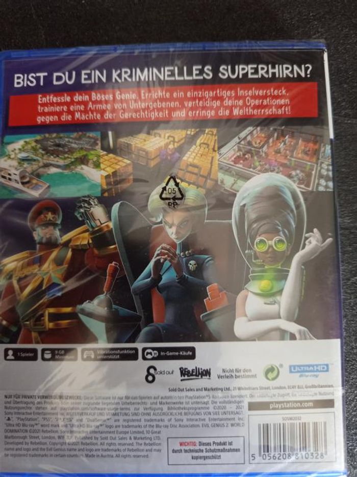 Sony - Playstation 5 - Evil genius 2 - World domination - photo numéro 2