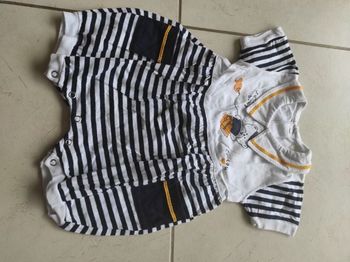 Barboteuse manches courtes grenouillère 6 mois