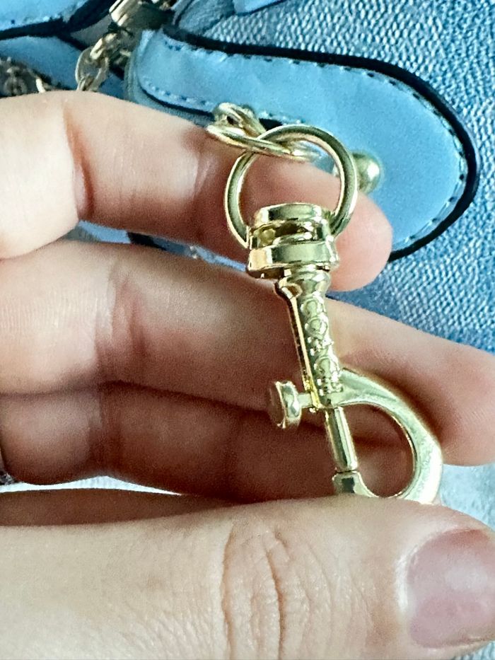 sac bleu à bandoulière - photo numéro 2