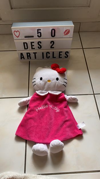 Housse de bouillotte ou range pijama hello kitty