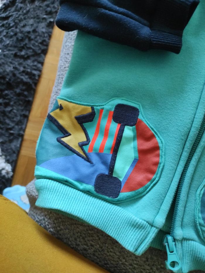 Gilet zippé dpam motif chat skate - photo numéro 6