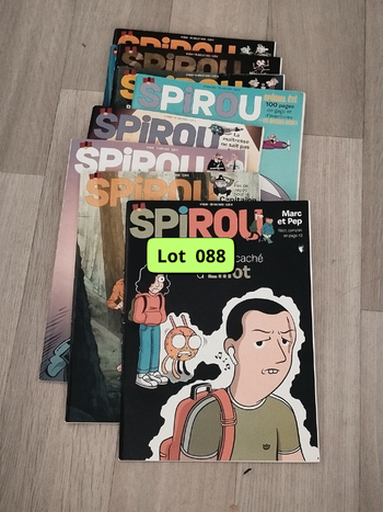 Lot de 10 BD magazines SPIROU année 2025 L088 - 7533994769
