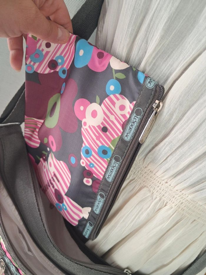 LeSportsac sac à main voyage bandoulière en tbe - photo numéro 7