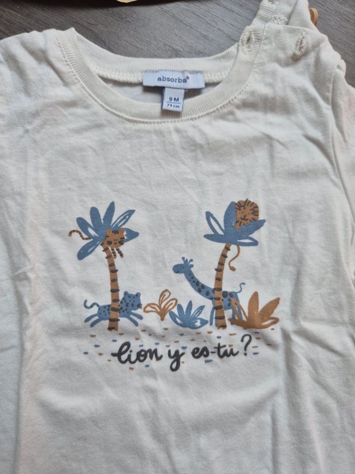 Magnifique t-shirt absorba 9 mois - photo numéro 2