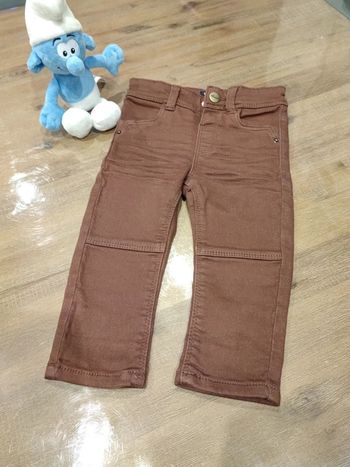 Jean slim couleur grenat