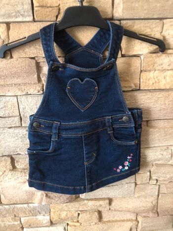 Robe salopette jean 68 cm (2 Disponibles)