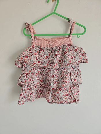 Débardeur fleuri fille 4 ans
