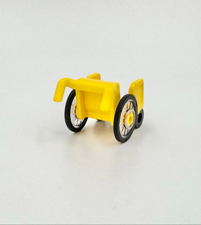 Lego City Accessoires : fauteuil roulant jaune - NEUF - photo numéro 5