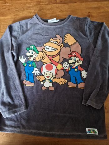 Haut pyjama Mario bross officiel Nintendo